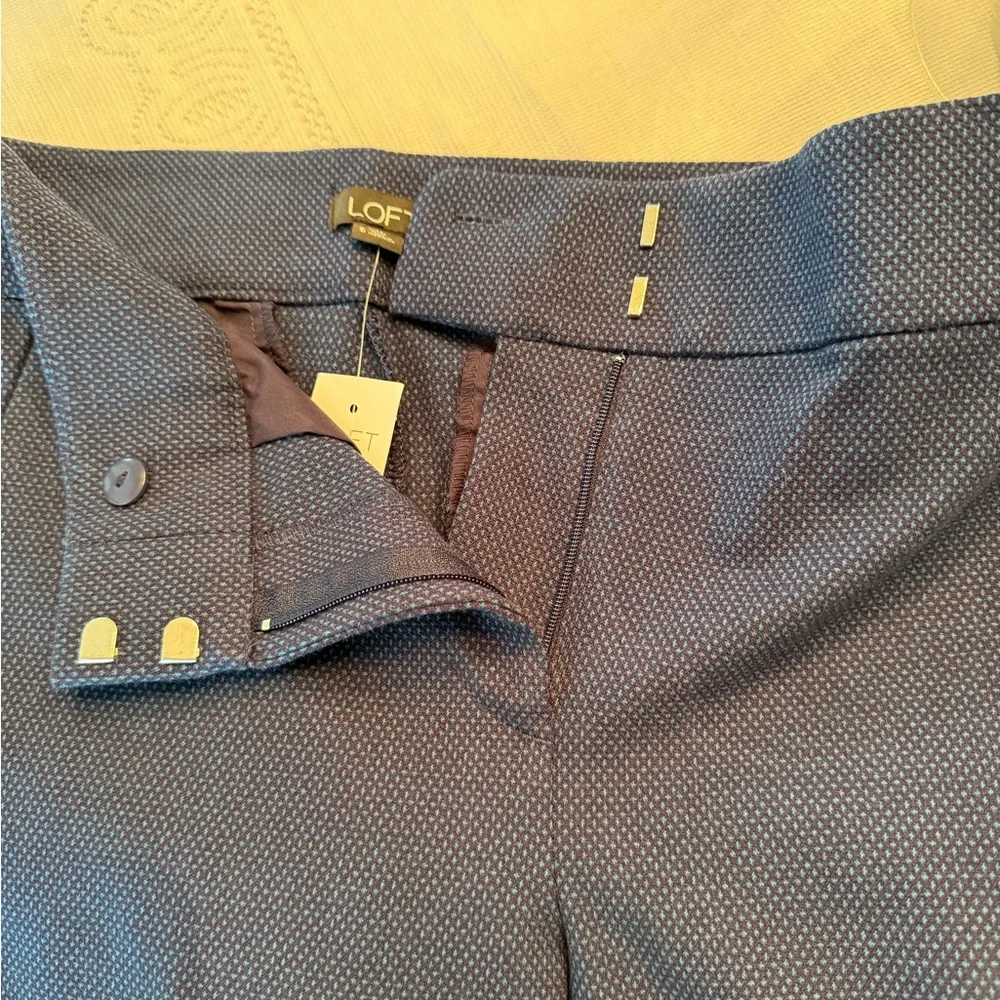 LOFT Marisa navy pants, NWT - Picture 8 of 14